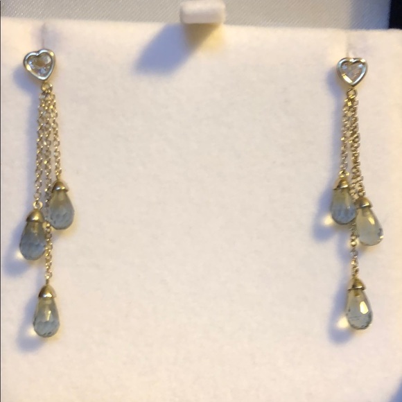 ❤️Diamond heart earrings - Picture 6 of 11